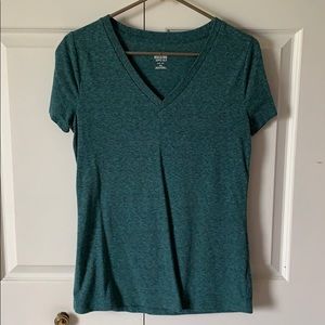 Green v neck t shirt